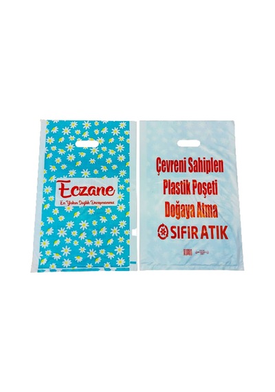 Eczane Poşeti Bio Büyük Elgeçme 500 Adet 28 x 40 CM