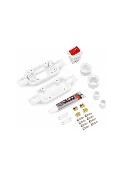 Hubrendy Sh Powermaster Pm-26936 Su Geçirmez Beyaz Kablo Switch 4 Pin 0