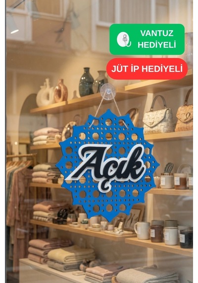 Hazeran Günebakan Desenli 5d Modern Açık/kapalı Tabelası - Saks