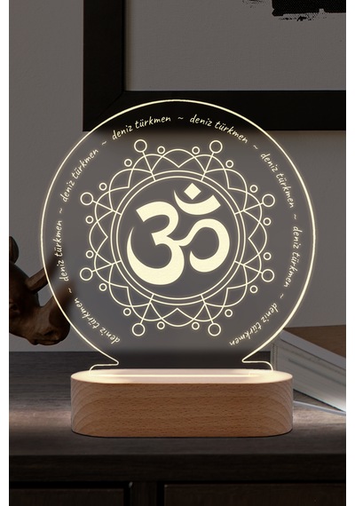 Yoga Om Sembollü Kişiye Özel Ledli Gece Lambası Masif Ahşap Tabanlı Usb Kablolu Pleksi Led Gece Lambası Yoga Om Sembollü Kişiye Özel Ledli Gece Lambası Masif Ahşap Tabanlı Usb Kablolu Pleksi Led Gece Lambası