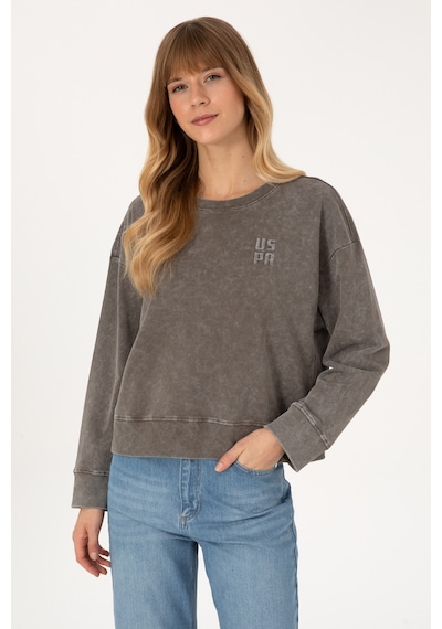 U.s. Polo Assn. Kadın Vizon Sweatshirt 50314186-vr052 VIZON