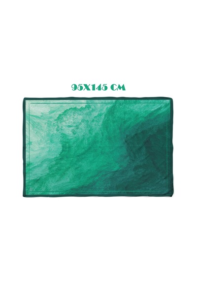 Mystıc Smoke Emerald Desen İç Göstermeyen Saten Pareo Çok Renkli