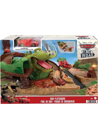 Cars On the Road Dino Playground Playset HMD74