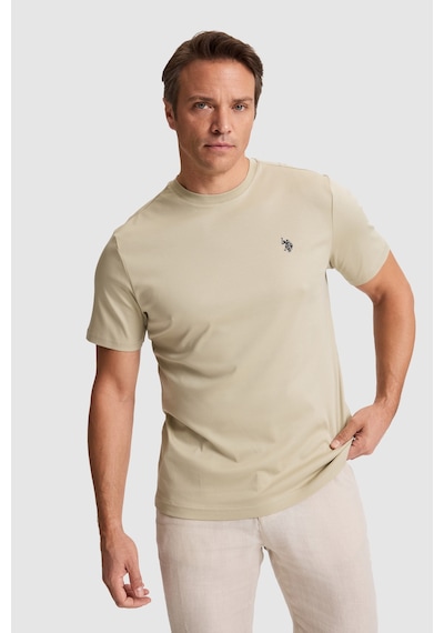 U.s. Polo Assn. Erkek Açık Haki Tişört Basic 50324944-vr183 Acık Hakı