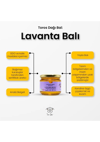 Toros Dağı Bal Lavanta Balı 400 G