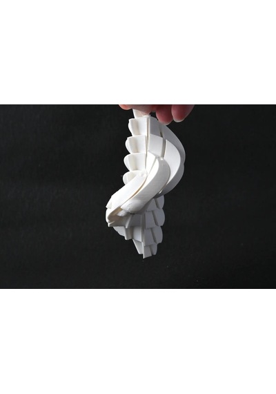 3d Baskı Kafatası Fidget Uzayan Spiral Kafatası Stres Oyuncağı Cadılar Bayramı Dekoru Beyaz