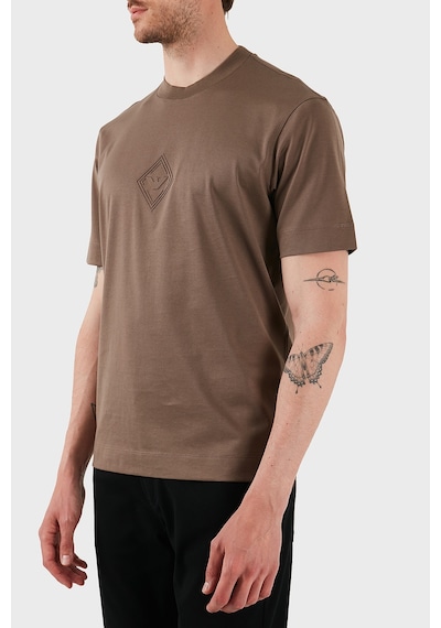 Emporio Armani Erkek T Shirt Em001040 Af13669 U6195 Kahve Kahve