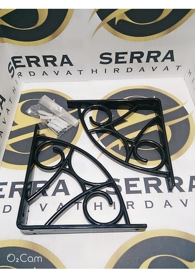 Serrahırdavat Plastik Raf Altı Ferforje (Siyah-Beyaz)