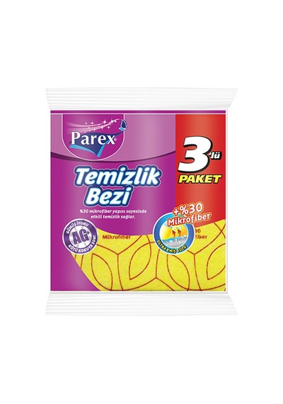 30% Mikrofiber Temizlik Bezi 3&apos Lü 0