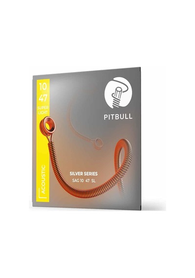 Pitbull Strings Silver Series Sag 10-47 Sl Takım Tel Akustik Gitar Teli 010-047