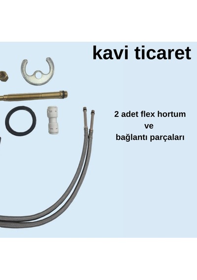 Ema Mutfak Evye Bataryası 3 Yollu Arıtmalı Batarya Siyah Diğer