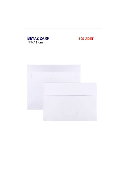 Hsn Davetiye Zarfı 500 Adet 11,4x16,2 Cm