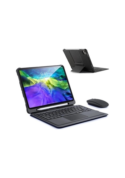 Dux Ducis Apple iPad Uyumlu 11 Pro 10.9 Kablosuz Bluetooth Klavye Touchpad Kılıf 2021-2020-2018- 5775