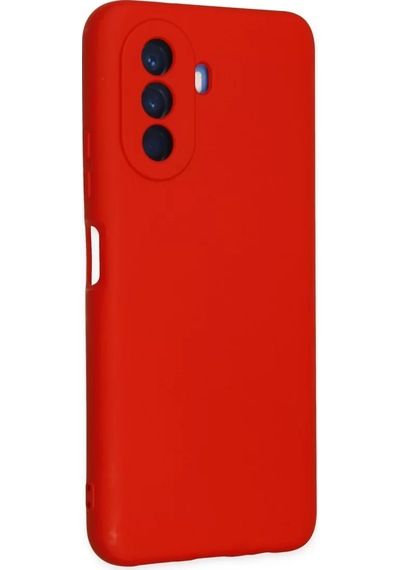 Newface Huawei Nova Y70 Kılıf Nano İçi Kadife Silikon - Kırmızı
