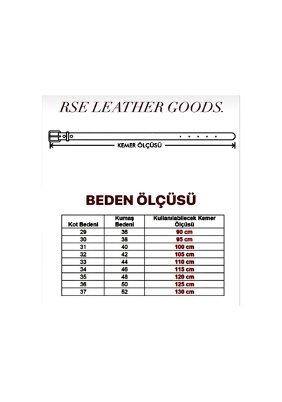Kuşak Hakiki Deri Kemer Siyah Siyah