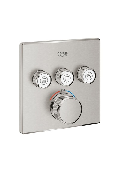 Grohtherm Smartcontrol Üç Valfli Akış Kontrollü Ankastre Termostatik Duş Bataryası Grh29126Dc0