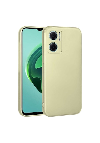 Xiaomi Redmi Note 11e Kılıf Premier Slikon Kamera Korumalı + Ekran Koruyucu Nano Gold