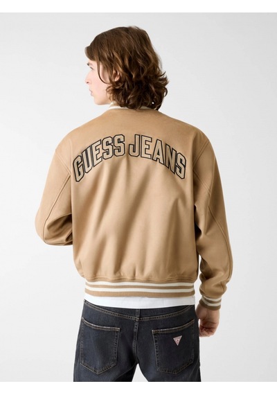 Guess Gj Suni Süet Bomber Erkek Bej Ceket M6rl0jwj842-g1fe Bej