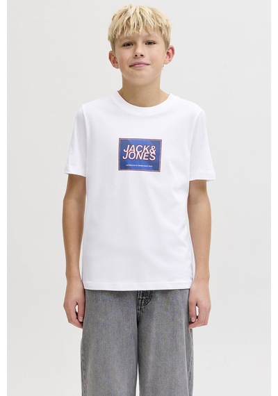 Jack & Jones Junior Jack&jones Junıor Erkek Çocuk Tişört 12289914 BEYAZ