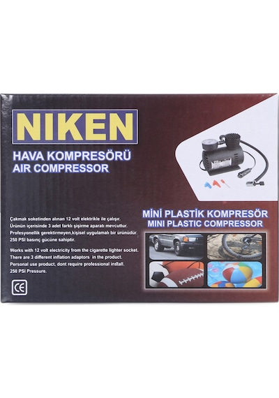 Niken Araç Lastik Hava Kompresörü Plastik Gövde