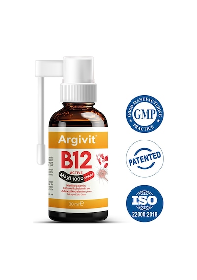 Argivit Vitamin B12 Active Maxi Sprey 30 Ml