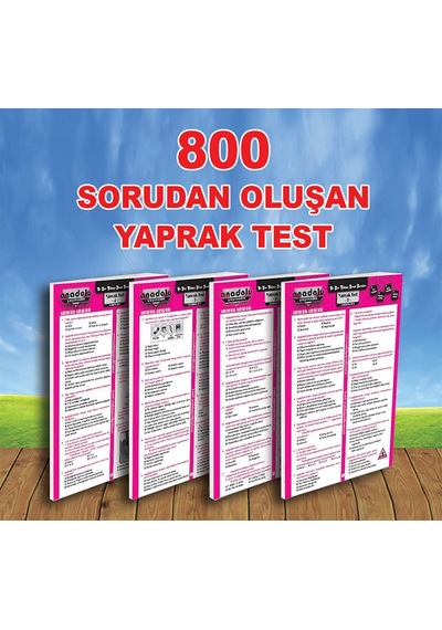 Sürücü Eğitim Yaprak Test Sürücü Kursu Yaprak Test !! 800 Soru !!