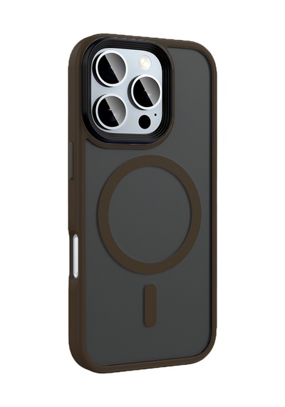 Apple Uyumlu iPhone 16 Pro Max Kılıf Magsafe Destekli Kamera Yükseltili Mat Parmak İzi Tutmayan Silikon Celikaksesuar Yeşil