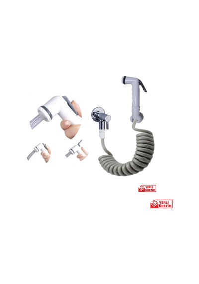 Plasyay Spiral Taharetmatik Gri 2.5 Metre Beyaz - Gri