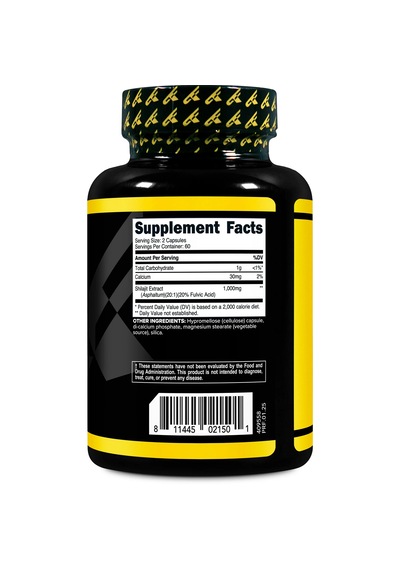 Primaforce Shilajit Naturally Occurring Fulvic Acid 120 Capsules Aromasız