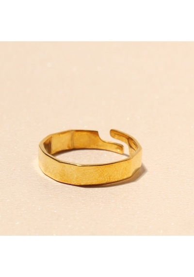 Poligon Yüzük 719373 Gold Gümüş