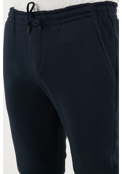 Buratti Pamuklu Regular Fit Normal Bel Şardonlu Erkek Eşofman Altı 5908040 Koyu Lacivert