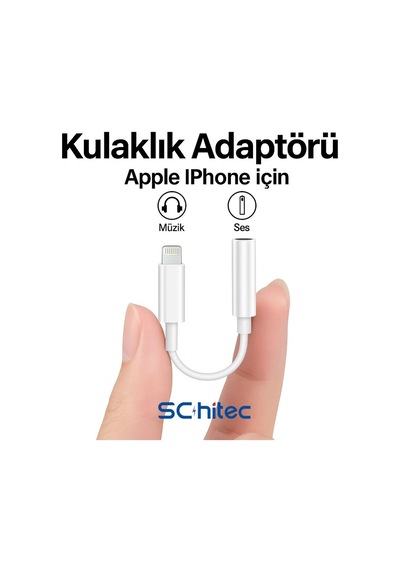 Schitec Lightning To 3.5mm Jack Adaptör Ax02 Shitecjack3.55adaptör