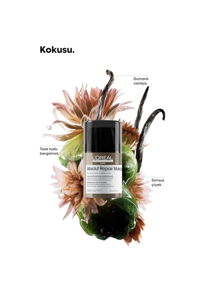 L'oréal Professionnel Paris Serie Expert Absolut Repair Molecular Tüm Yıpranmış Saçlar İçin Durulanmayan Maske 5