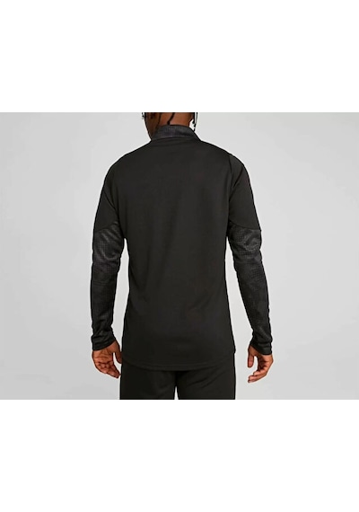 Puma Teamcup Training 1/4 Zip Top Erkek Futbol Uzun Kollu Antrenman Üstü 65916403 Siyah Siyah