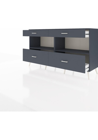 Hyperion Konsol 2 Raflı 4 Çekmeceli 176x44x99 Antrasit-antrasit Antrasit-antrasit Hyperion Konsol 2 Raflı 4 Çekmeceli 176x44x99 Antrasit-antrasit Antrasit-antrasit
