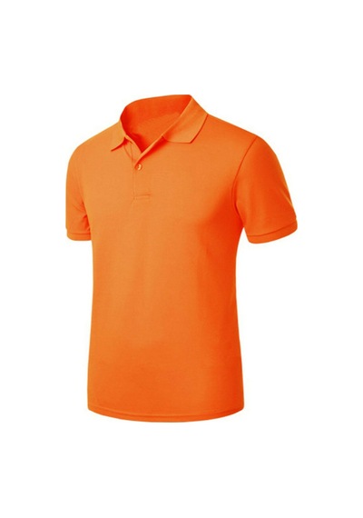 Kidsmadamiko Kız Çocuk Kısa Kollu Okul Polo Yaka T-shirt 5-17 Yaş Bedenler Turuncu