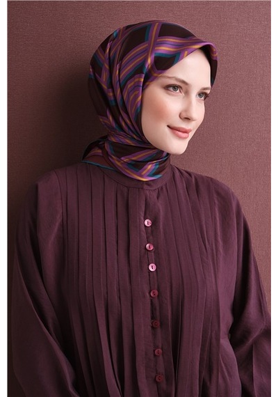 Armine Saf İpek Sura Eşarp 9614d 84 Tarçın