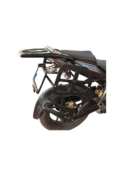 GP Kompozit Bajaj Pulsar NS 200 2011-2022 Uyumlu Yan Çanta Demiri Siyah