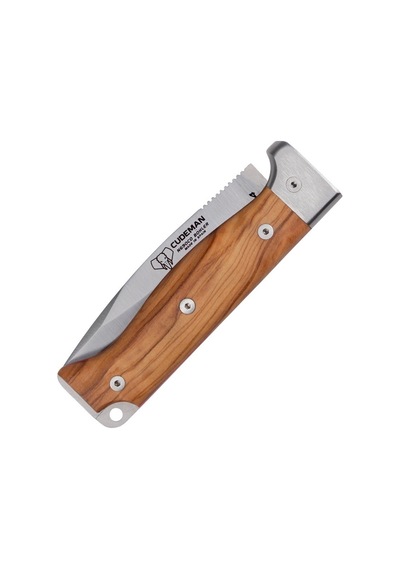 Cudeman 384-lf Mt-4 Natural Olive Zeytin Saplı Deri Kılıflı Çakı