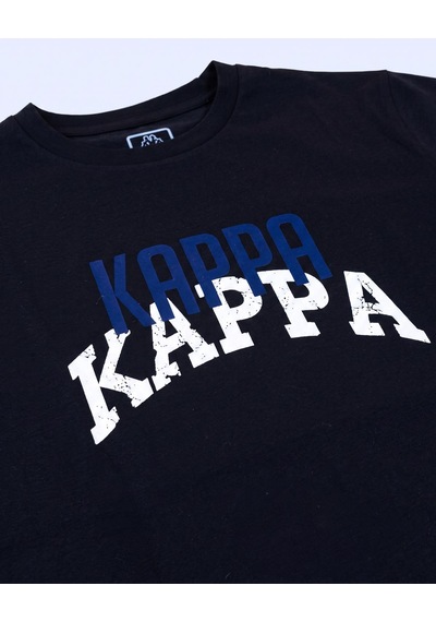 Kappa Logo İxtal Tur Erkek Siyah Regular Tişört
