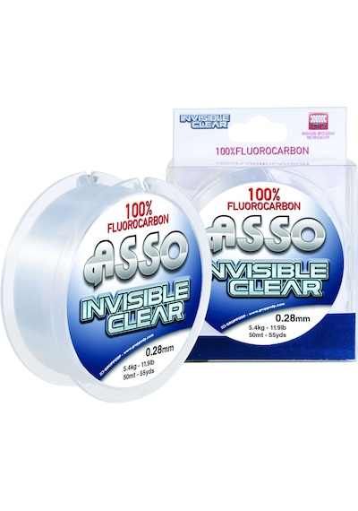 Asso Invisible Clear Paralel %100 Fluoro Carbon Misina 50mt Standart - 0.35 Mm