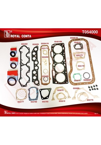 Royal Motor Takım Conta Skt Keçeli Tipo-uno 1.4 IS00-ROYAL T054000
