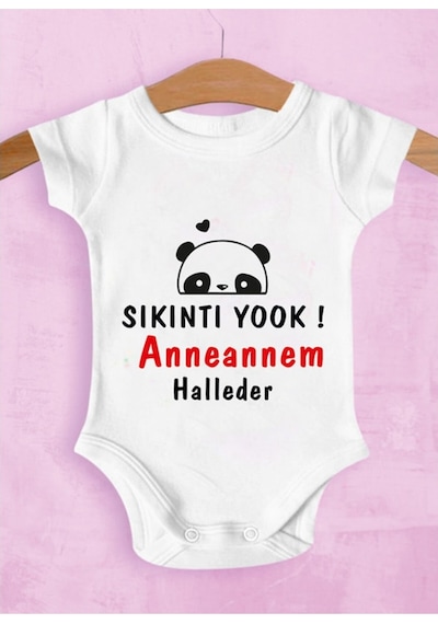 Tuğbababy Baby Beyaz Sıkıntı Yok Anneannem Halleder Zıbın Kız Erkek Beyaz