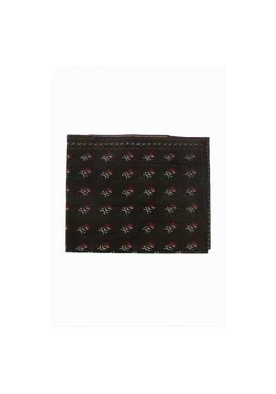 Zero Land Kuru - 729 - Kafa Desenli Bandana - Ilkestor - 50x50 Siyah