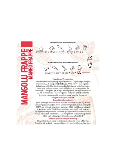 Oze Mangolu Frappe Tozu 250 G