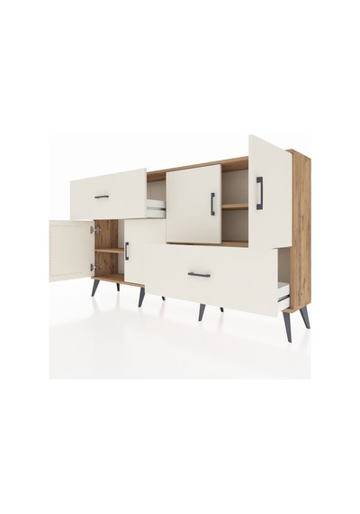 Arges Konsol 3 Raflı 2 Çekmeceli 4 Kapaklı 176x30x99 Çam-aytaşı Çam-aytaşı Arges Konsol 3 Raflı 2 Çekmeceli 4 Kapaklı 176x30x99 Çam-aytaşı Çam-aytaşı