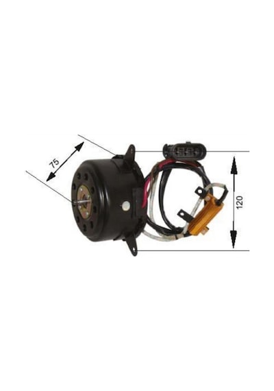 Fan Motoru Opel Vectra B 96- Klimasız Tek