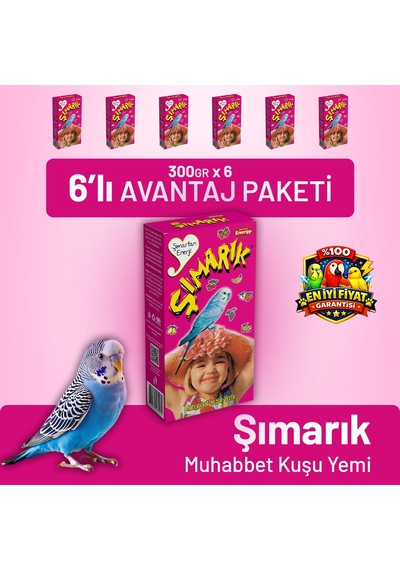 Şımarık Muhabbet Kuşu Yemi - 6 Adet 300 G