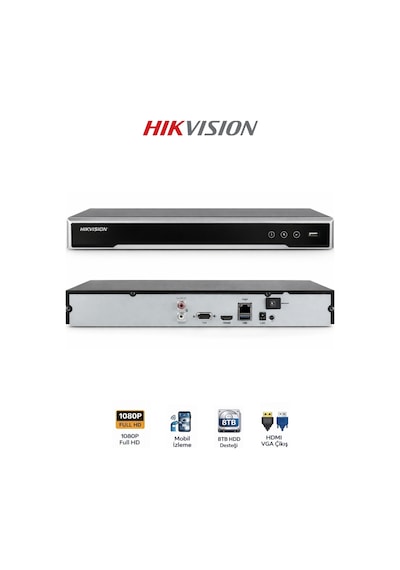 Ds-7616nı-q1 16 Kanal Nvr 4k / 8mp Canlı İzleme Destekli