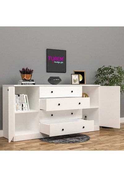 Line Konsol Mdf Beyaz Line Konsol Mdf Beyaz